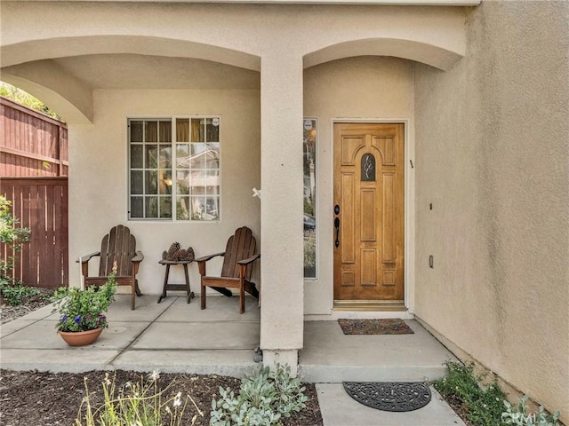 13906 Lexicon Ave, Sylmar, CA 91342 - doorway to property with stucco siding