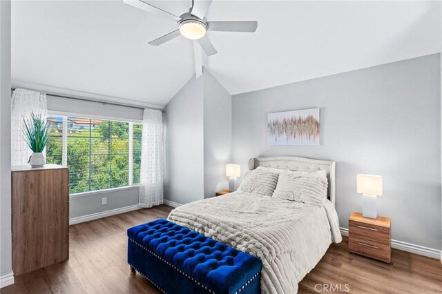 710 S Tourmaline Ct, Anaheim Hills, CA 92807 - bedroom featuring wood finished floors and ceiling fan
