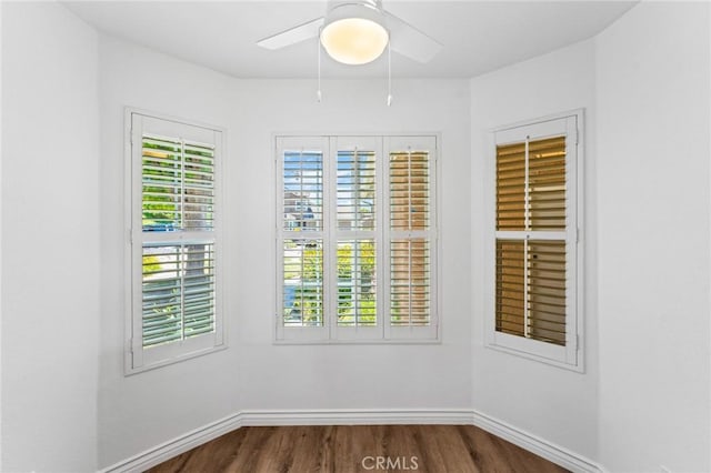 710 S Tourmaline Ct, Anaheim Hills, CA 92807 - empty room featuring dark wood-style flooring and ceiling fan