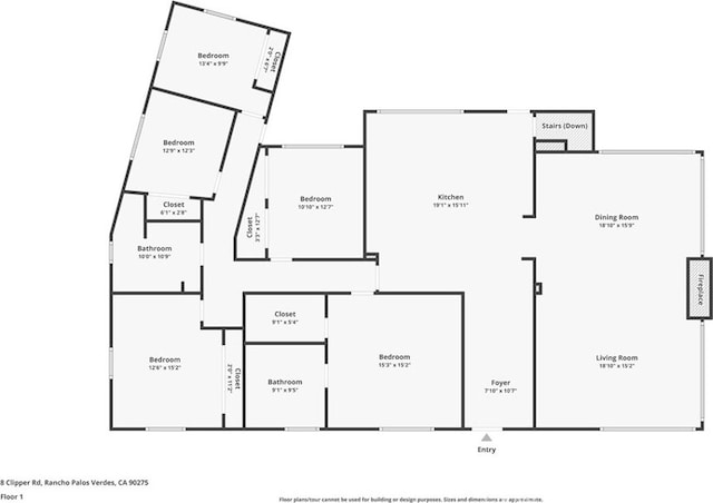 8 Clipper Rd, Rancho Palos Verdes, CA 90275 - view of room layout