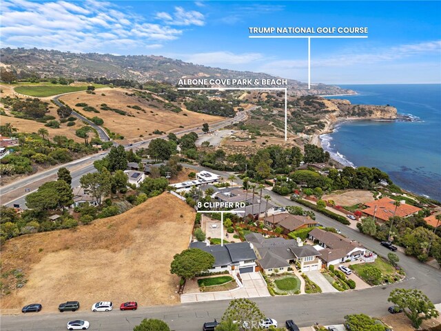 8 Clipper Rd, Rancho Palos Verdes, CA 90275 - bird's eye view of a water and mountain view