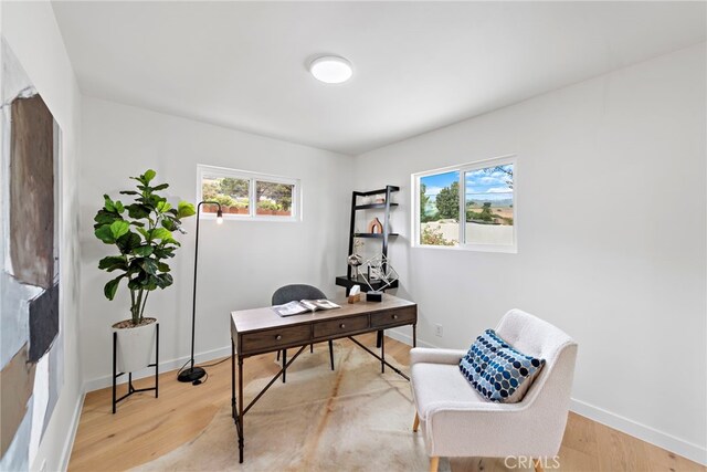 8 Clipper Rd, Rancho Palos Verdes, CA 90275 - home office featuring healthy amount of natural light and light wood-type flooring