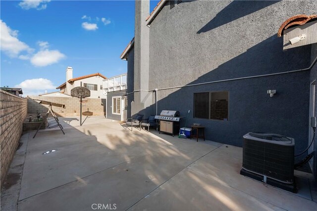 37908 52nd St E, Palmdale, CA 93552 - fenced backyard featuring a patio and area for grilling
