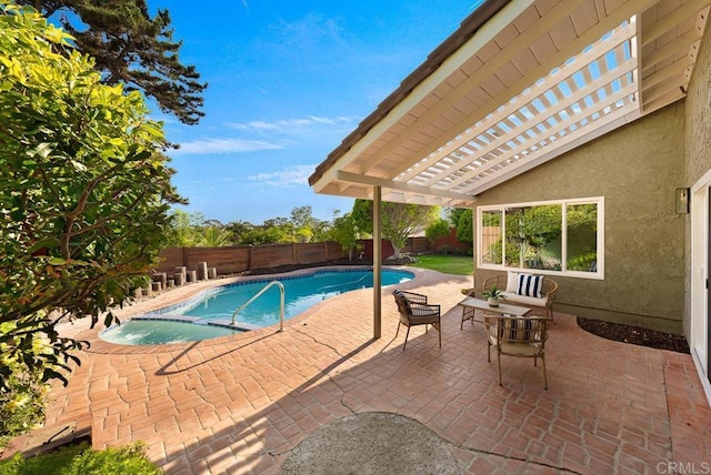 10437 Hermanos Rd, San Diego, CA 92124 - view of swimming pool featuring a fenced backyard and a patio