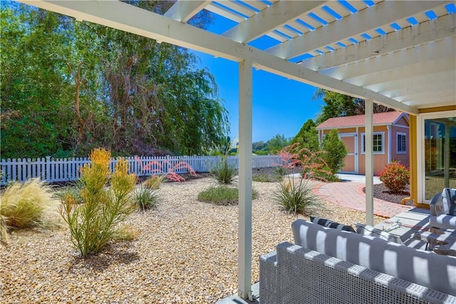 24482 Chrisanta Dr, Mission Viejo, CA 92691 - fenced backyard featuring a pergola and an outdoor structure