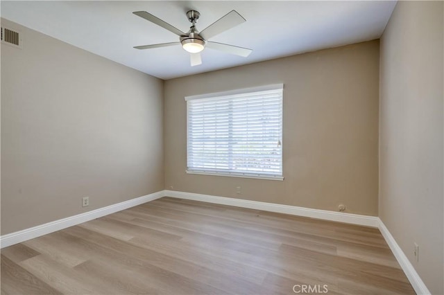 24482 Chrisanta Dr, Mission Viejo, CA 92691 - spare room with light wood-style floors and ceiling fan