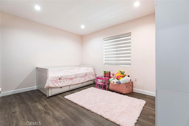 17800 Raymer St, Sherwood Forest, CA 91325 - bedroom with dark wood finished floors and recessed lighting
