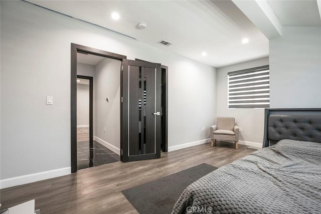 17800 Raymer St, Sherwood Forest, CA 91325 - bedroom featuring wood finished floors and recessed lighting