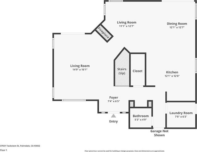 37921 Tackstem St, Palmdale, CA 93552 - view of home floor plan