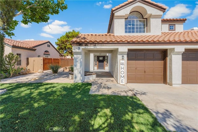 37921 Tackstem St, Palmdale, CA 93552 - mediterranean / spanish house with stucco siding, a tile roof, and driveway