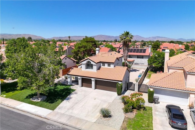 37921 Tackstem St, Palmdale, CA 93552 - aerial view of residential area with a mountain backdrop