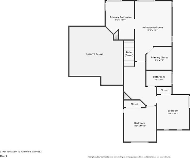 37921 Tackstem St, Palmdale, CA 93552 - view of property floor plan