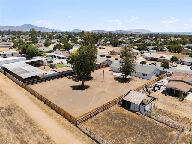 11187 58th St, Jurupa Valley, CA 91752 - aerial perspective of suburban area featuring a mountain backdrop