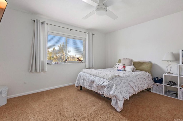 2605 Kauana Loa Dr, Escondido, CA 92029 - carpeted bedroom with baseboards and ceiling fan