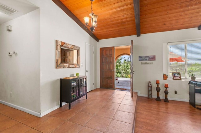 2605 Kauana Loa Dr, Escondido, CA 92029 - foyer featuring wooden ceiling and light tile patterned floors