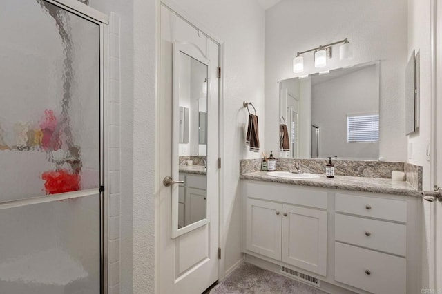 2605 Kauana Loa Dr, Escondido, CA 92029 - bathroom featuring vanity and a shower stall