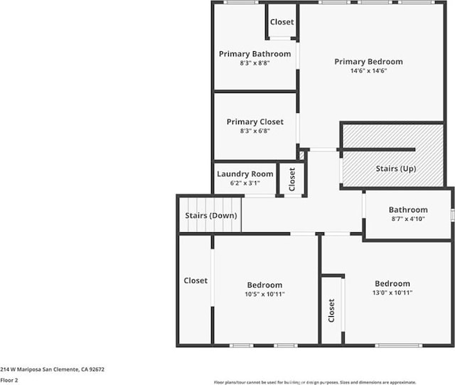 214 W Mariposa Unit B, San Clemente, CA 92672 - view of property floor plan