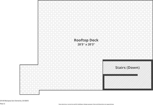 214 W Mariposa Unit B, San Clemente, CA 92672 - view of room layout