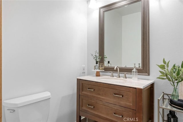 28410 Altamont Ct, Lake Arrowhead, CA 92352 - half bathroom with toilet and vanity