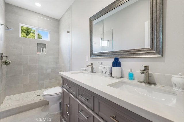 3 Heatherwood, Irvine, CA 92620 - bathroom with double vanity and tiled shower