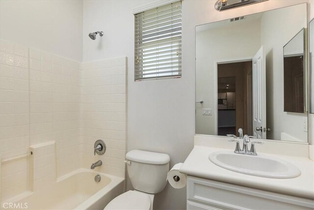 27569 Viridian St Unit 1, Murrieta, CA 92562 - full bathroom with vanity and bathing tub / shower combination