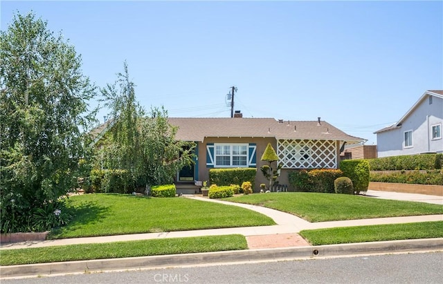 469 N Nearglen Ave, Covina, CA 91724 - view of front of property with a front yard and stucco siding