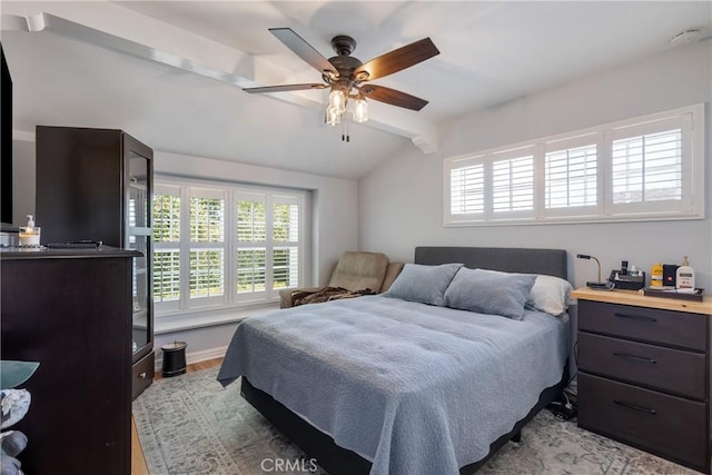 469 N Nearglen Ave, Covina, CA 91724 - bedroom with wood finished floors and a ceiling fan
