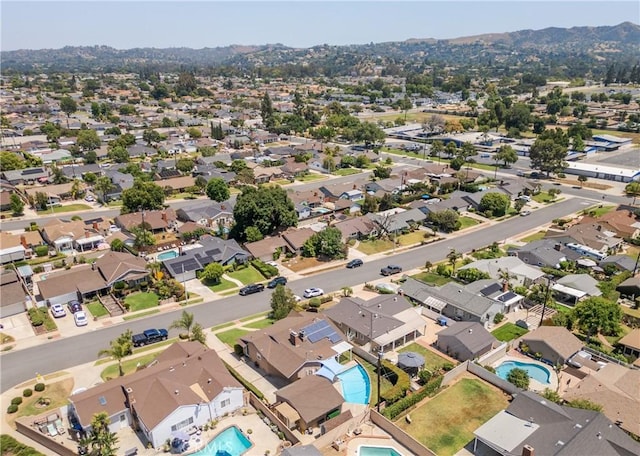 469 N Nearglen Ave, Covina, CA 91724 - aerial view of residential area featuring a pool area