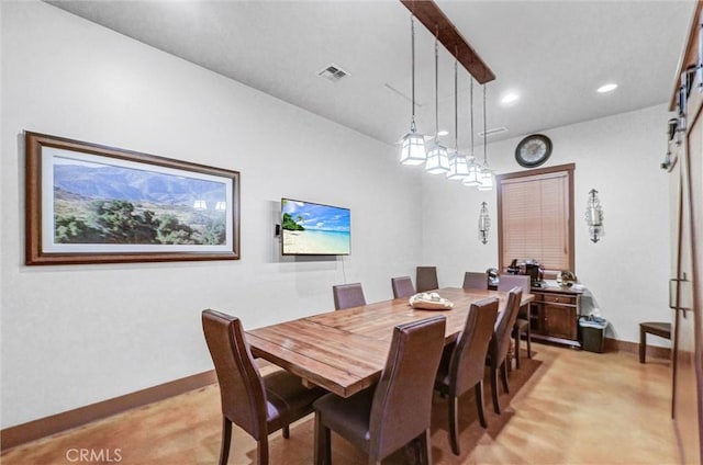 24934 Pine Creek Loop, Corona, CA 92883 - dining area featuring baseboards and recessed lighting