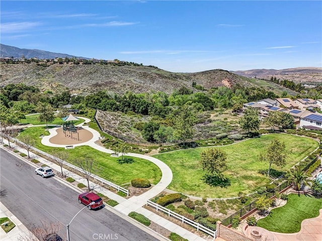 24934 Pine Creek Loop, Corona, CA 92883 - aerial view of a mountain backdrop and a recreational park