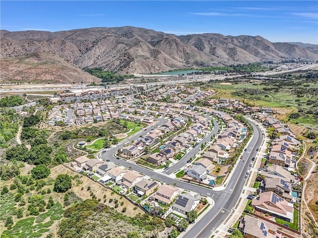 24934 Pine Creek Loop, Corona, CA 92883 - aerial view of property's location featuring nearby suburban area and a water and mountain view