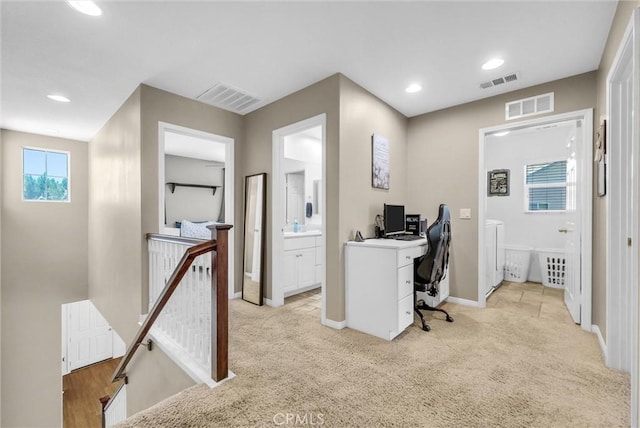 24934 Pine Creek Loop, Corona, CA 92883 - office space featuring light carpet and recessed lighting