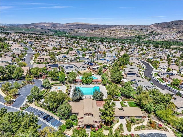 24934 Pine Creek Loop, Corona, CA 92883 - aerial view of property's location with mountains and nearby suburban area