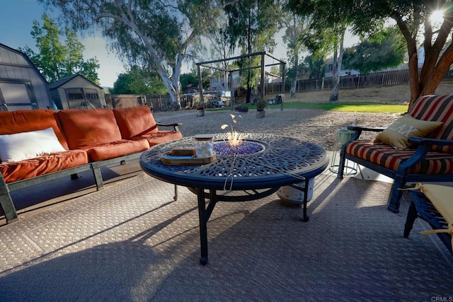 16320 Dartolo Rd, Ramona, CA 92065 - view of patio with an outdoor living space and a playground