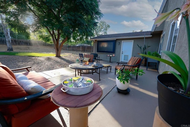 16320 Dartolo Rd, Ramona, CA 92065 - fenced backyard featuring a patio area