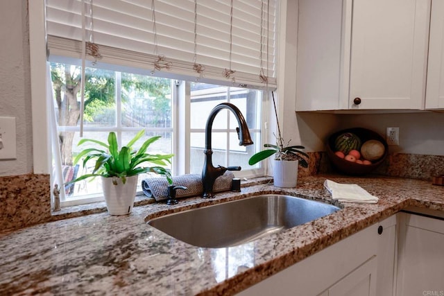 16320 Dartolo Rd, Ramona, CA 92065 - kitchen view of white cabinetry and light stone counters