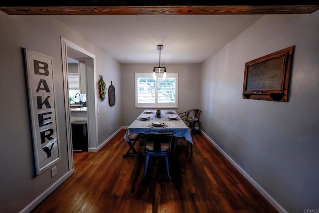 16320 Dartolo Rd, Ramona, CA 92065 - dining area with dark wood-type flooring