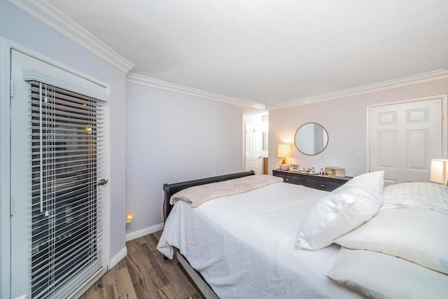 3773 1st Ave Unit 2, San Diego, CA 92103 - bedroom with wood finished floors and crown molding