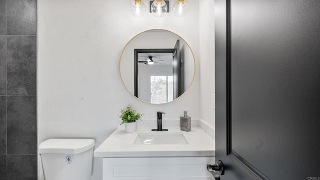 6117 Parkside Ave, San Diego, CA 92139 - bathroom with ceiling fan and vanity