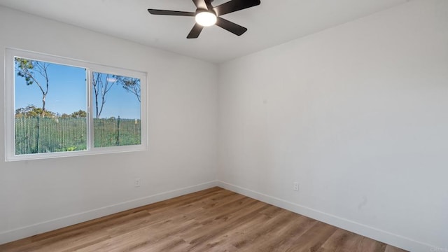 6117 Parkside Ave, San Diego, CA 92139 - spare room featuring a ceiling fan and light wood-style flooring