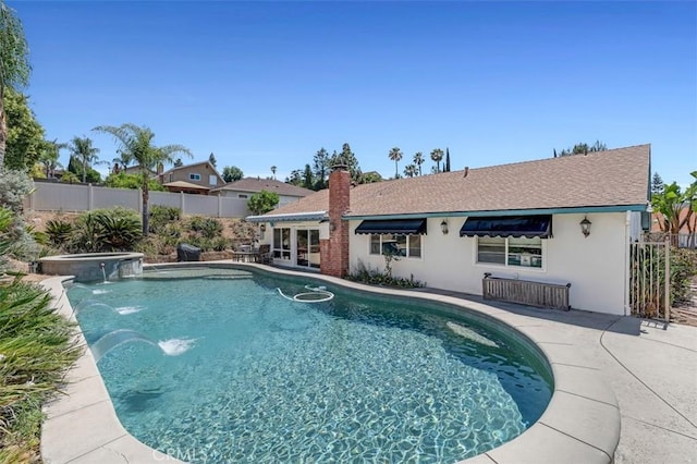 360 Carpio Dr, Diamond Bar, CA 91765 - view of pool featuring a pool with connected hot tub and a patio