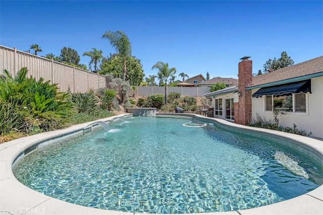 360 Carpio Dr, Diamond Bar, CA 91765 - view of swimming pool with a fenced backyard