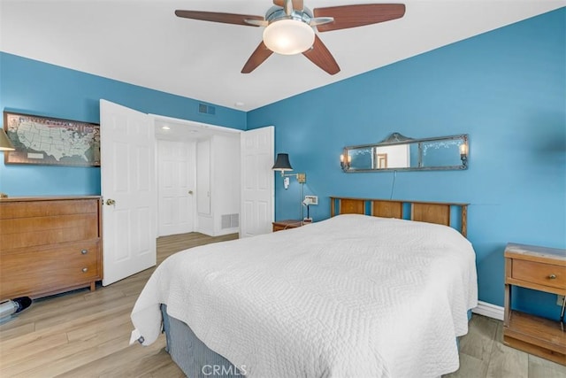 360 Carpio Dr, Diamond Bar, CA 91765 - bedroom with wood finished floors and a ceiling fan