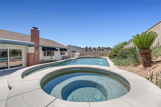 360 Carpio Dr, Diamond Bar, CA 91765 - view of pool featuring an in-ground hot tub