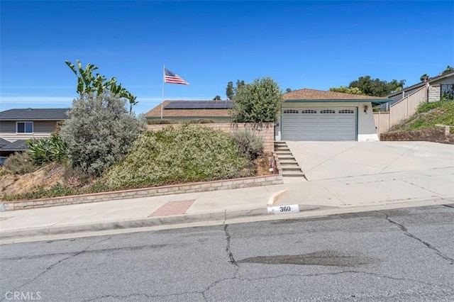 360 Carpio Dr, Diamond Bar, CA 91765 - view of front of property with concrete driveway and a garage