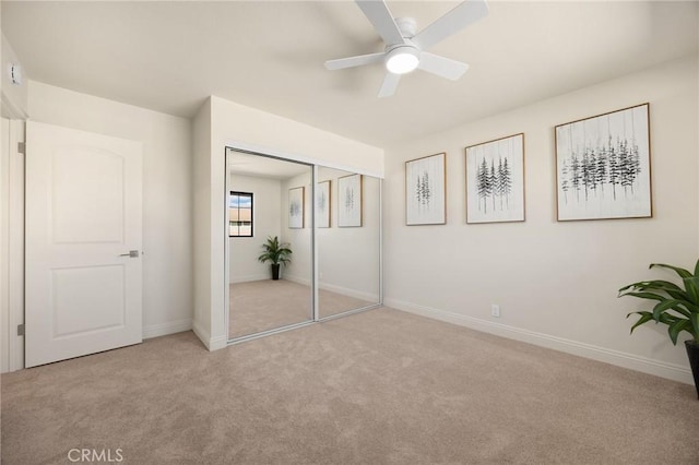 4161 Ricardo Dr, Yorba Linda, CA 92886 - unfurnished bedroom featuring carpet floors, a closet, and ceiling fan