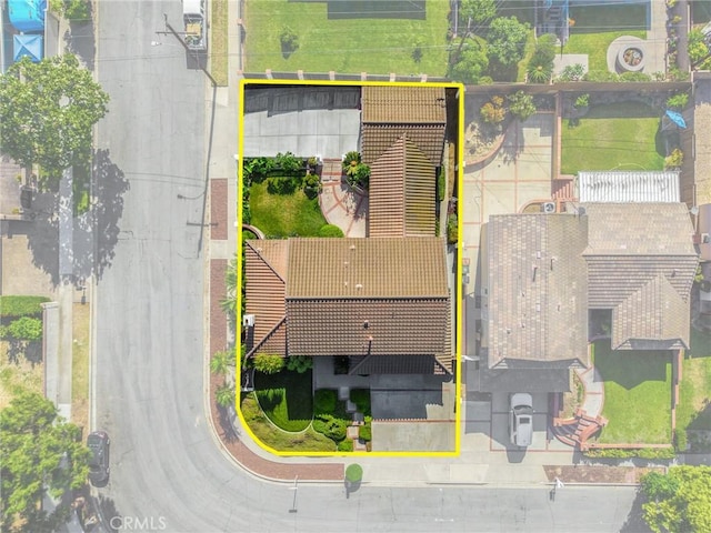 4161 Ricardo Dr, Yorba Linda, CA 92886 - aerial view of property's location featuring property parcel outlined