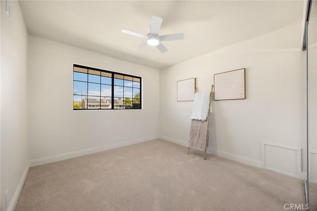 4161 Ricardo Dr, Yorba Linda, CA 92886 - carpeted empty room with a ceiling fan and baseboards
