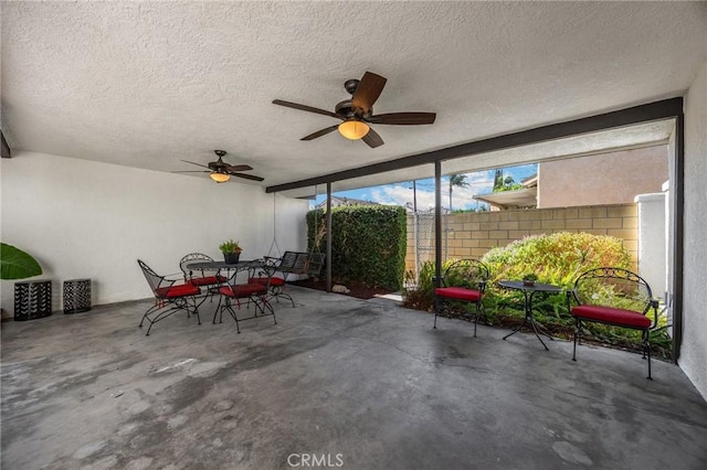 4161 Ricardo Dr, Yorba Linda, CA 92886 - view of patio with a ceiling fan and outdoor dining area