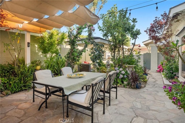 2172 N Pami Cir, Orange, CA 92867 - view of patio / terrace featuring a pergola and outdoor dining area
